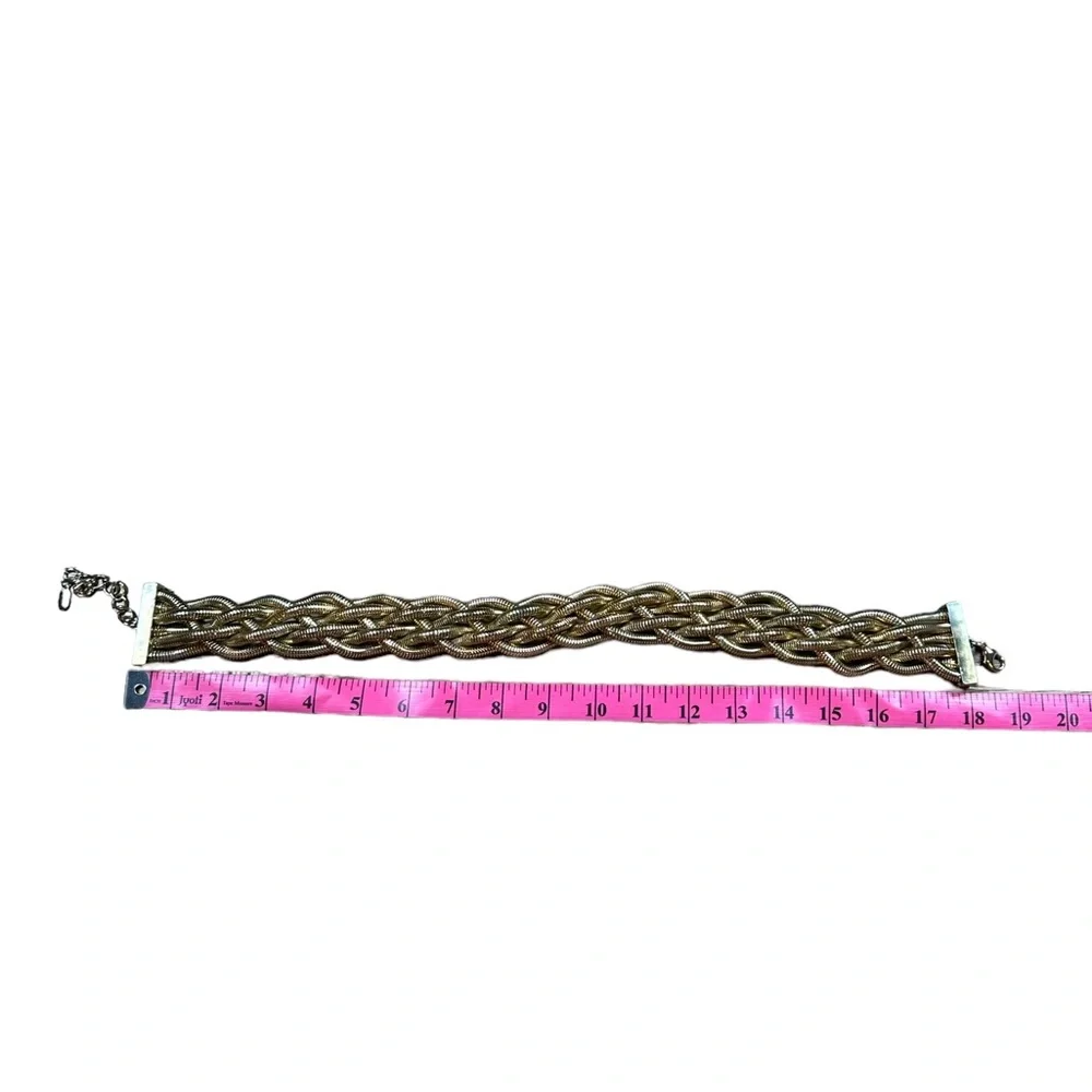 NATASHA: Vintage Necklace Gold Snake Chain Knot Collar Chunky Statement Piece